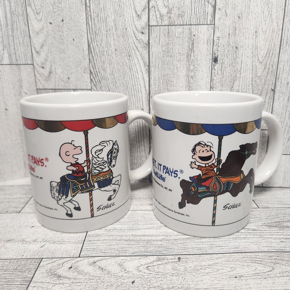 Peanuts Carousel Mug Set - Metlife Promo Cups